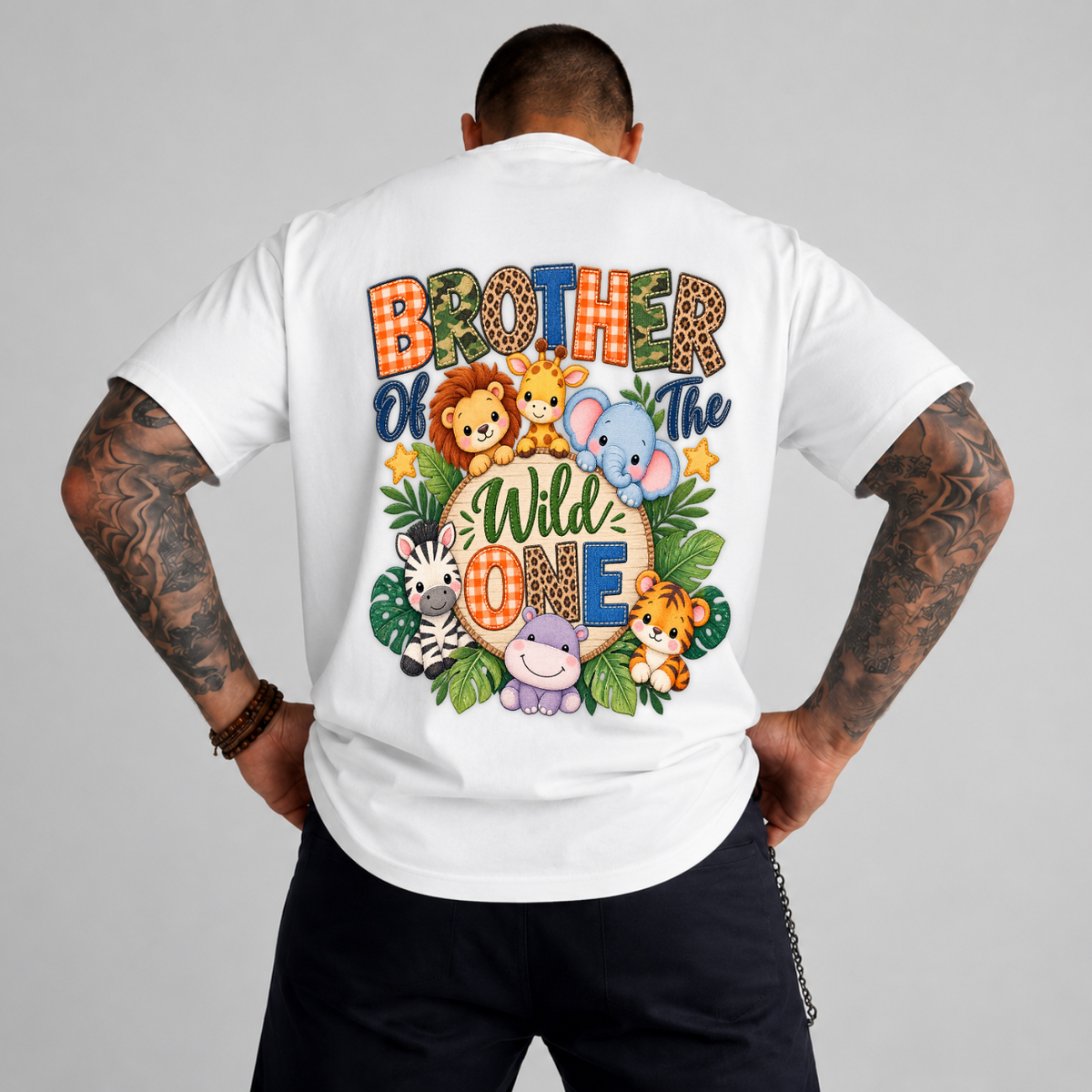 Brother Of The Wild One PNG SVG Design T Shirt Safari Birthday Graphic