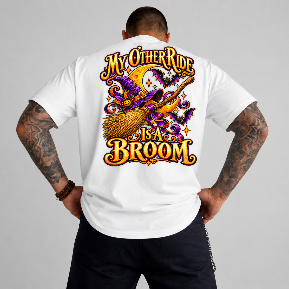 My Other Ride Is A Broom Halloween Witch PNG SVG, Spooky Graphic