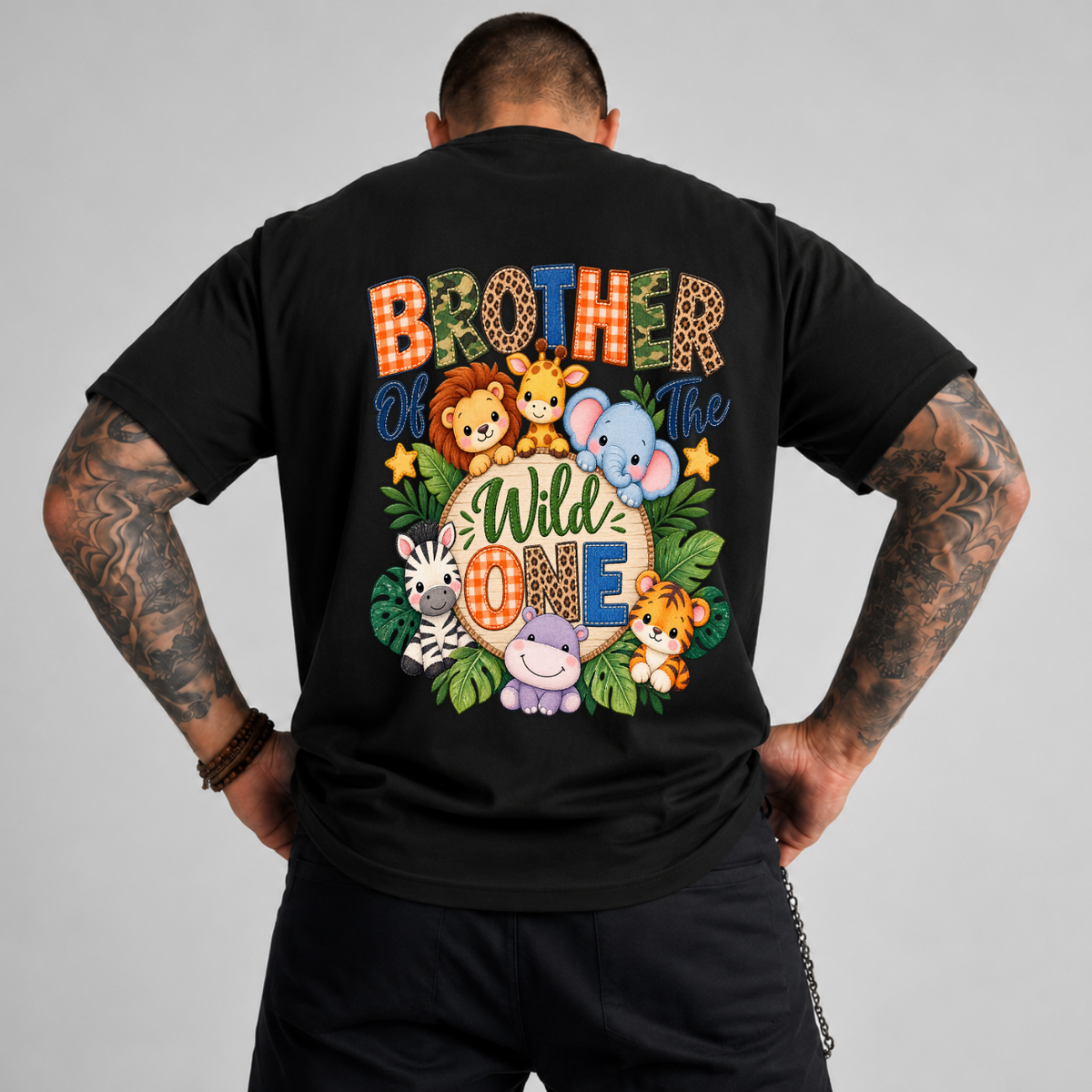 Brother Of The Wild One PNG SVG Design T Shirt Safari Birthday Graphic