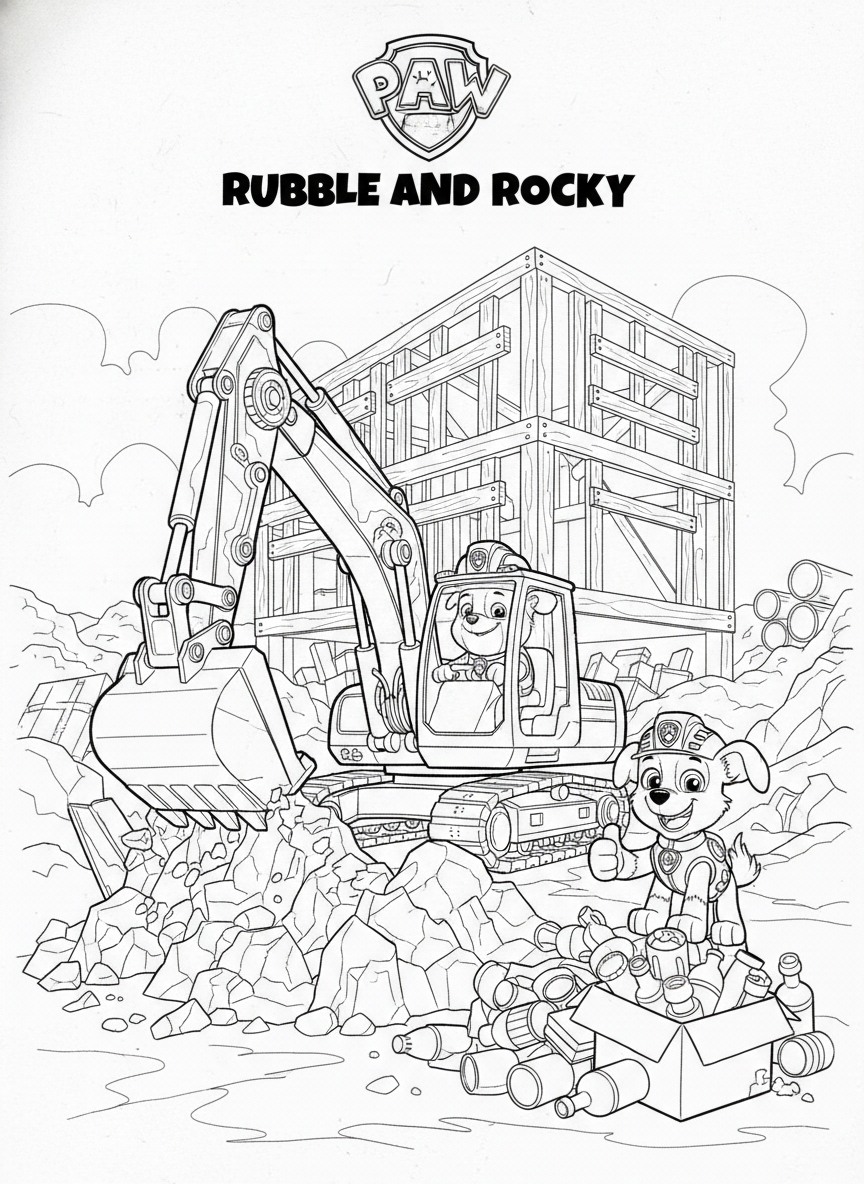 30 Paw Patrol Coloring Pages PDF Bundle Printable Activity Sheet Download