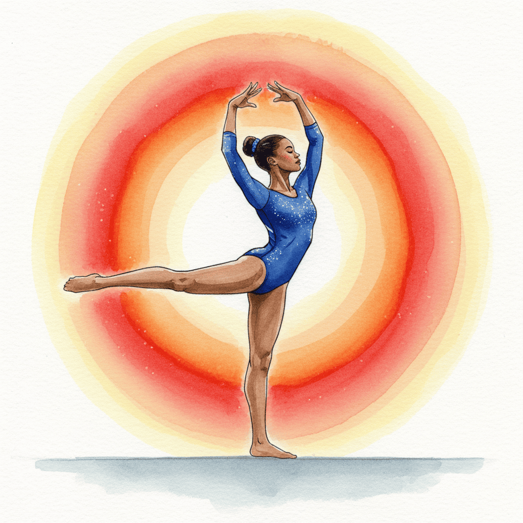54 Gymnastics Watercolor PNG Clip Art Bundle Black Girl Gymnast Clipart Download
