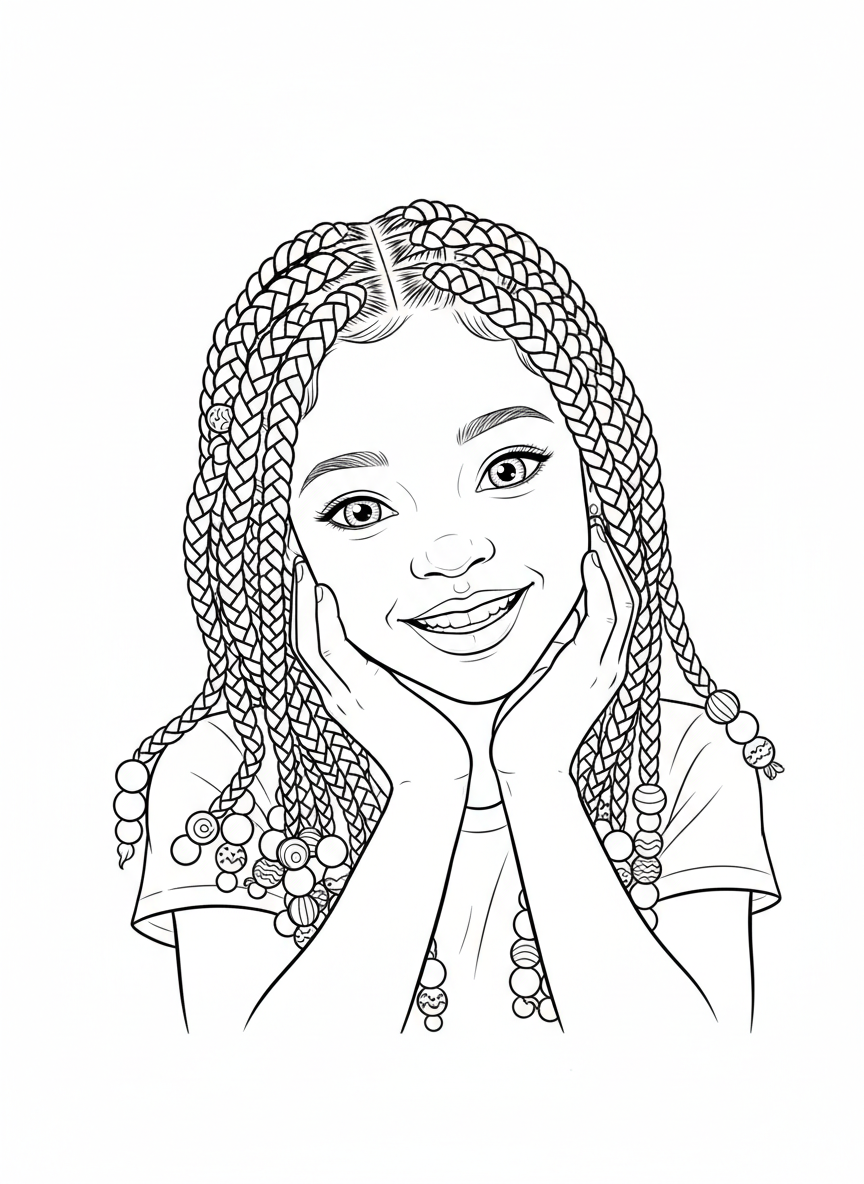 30 Black Girl Moments Coloring Pages PDF Bundle Printable Activity Sheets Download