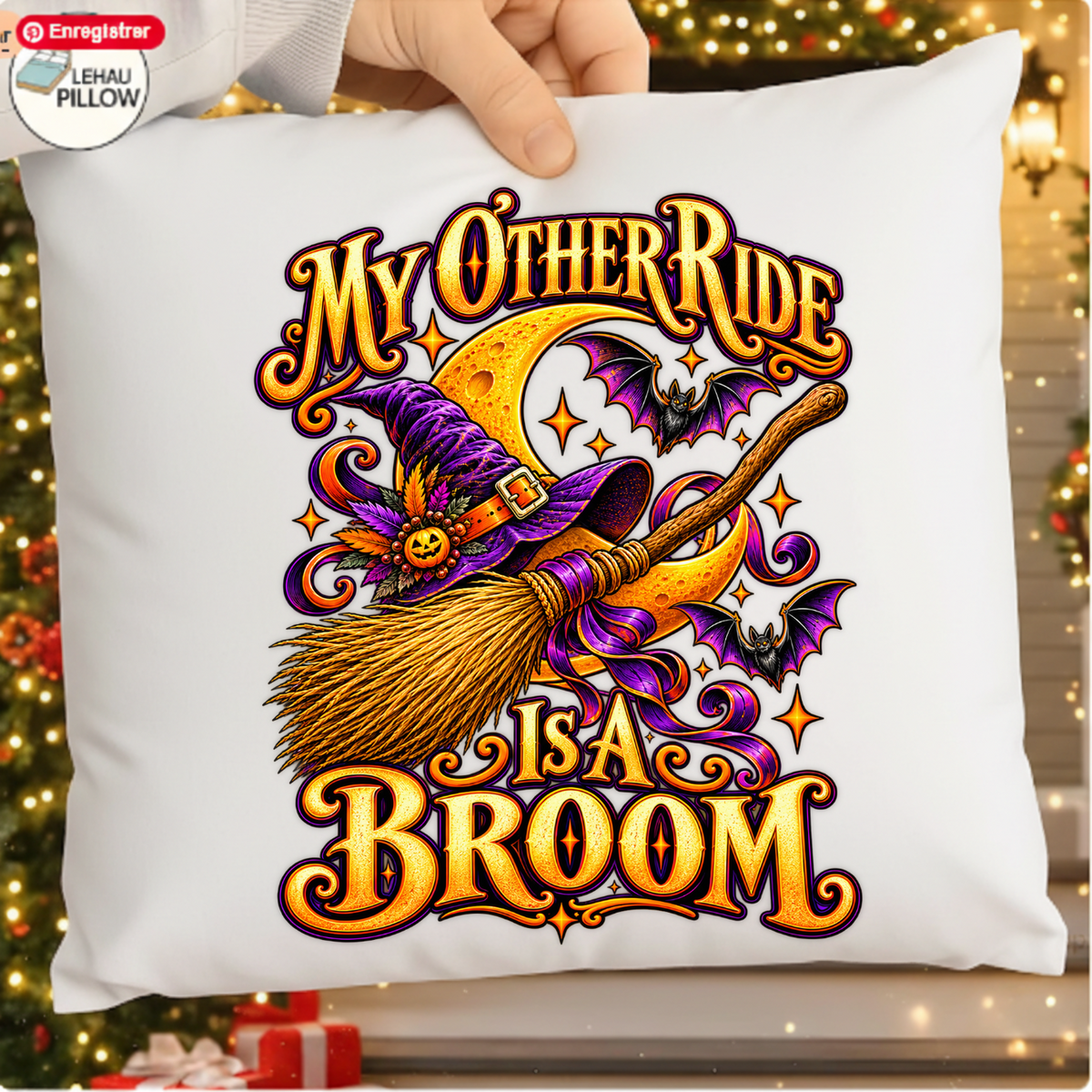 My Other Ride Is A Broom Halloween Witch PNG SVG, Spooky Graphic