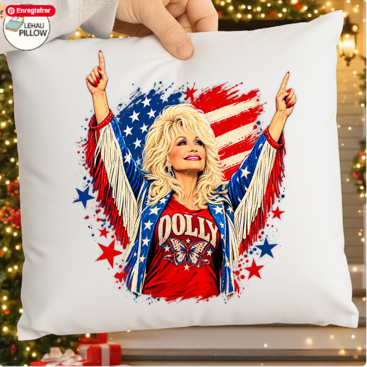 Patriotic Dolly Parton Stars and Stripes PNG SVG, Country Music Graphic