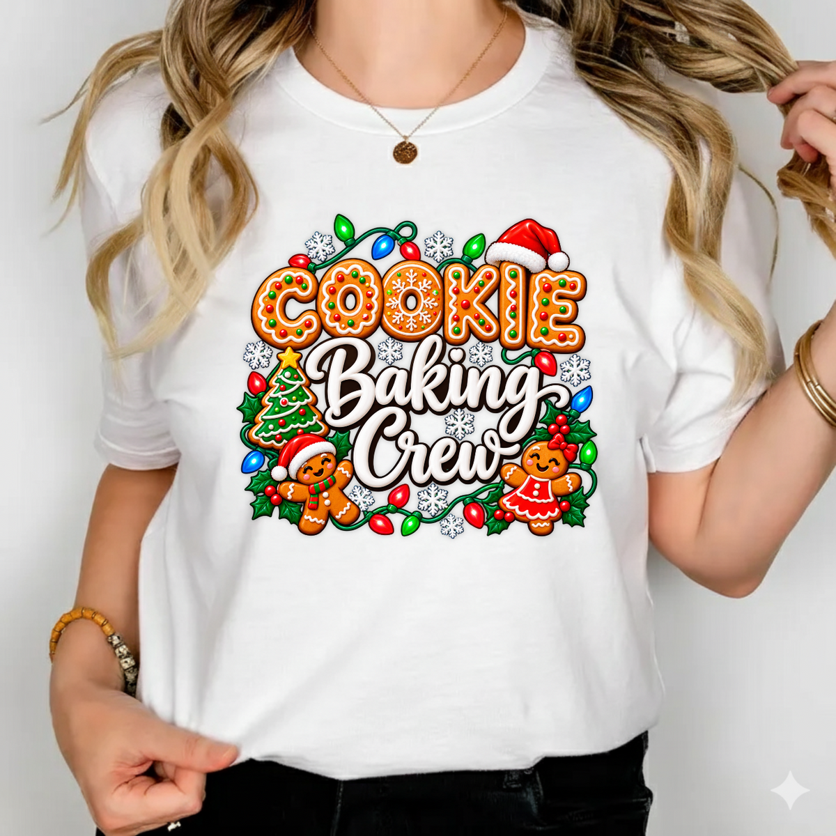 Cookie Baking Crew Cooking Gingerbread Christmas Xmas T-Shirt