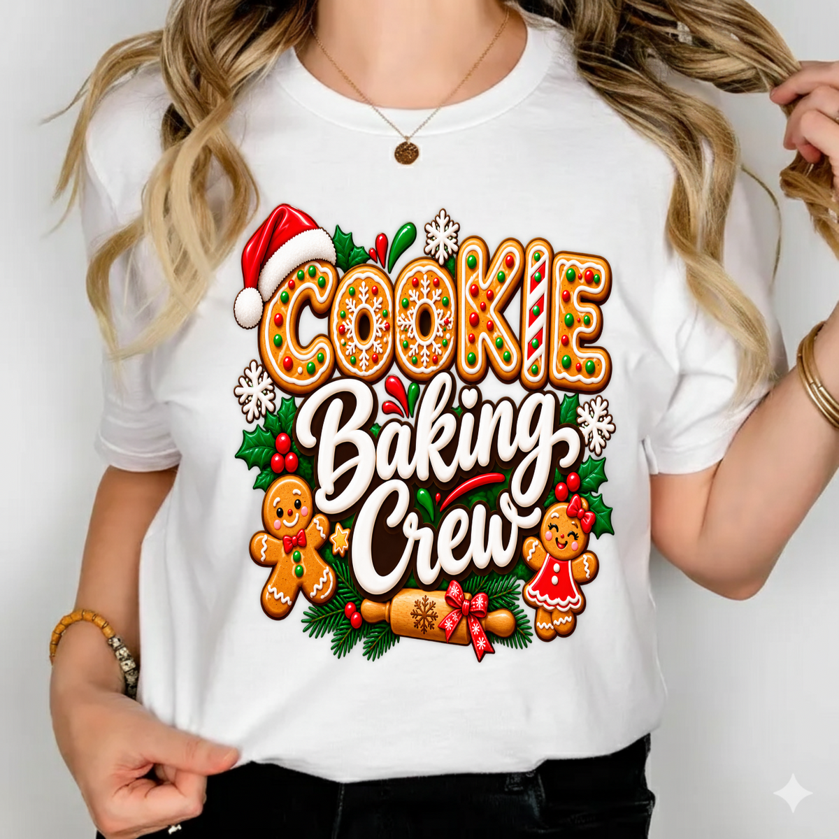 Cookie Baking Crew Cooking Gingerbread Christmas PNG SVG, Xmas Graphic