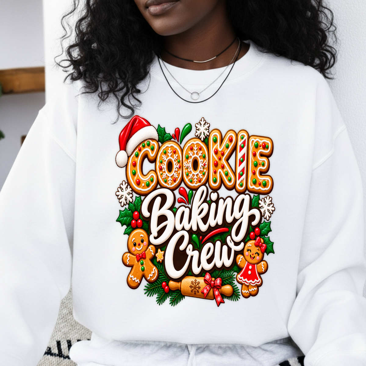 Cookie Baking Crew Cooking Gingerbread Christmas PNG SVG, Xmas Graphic