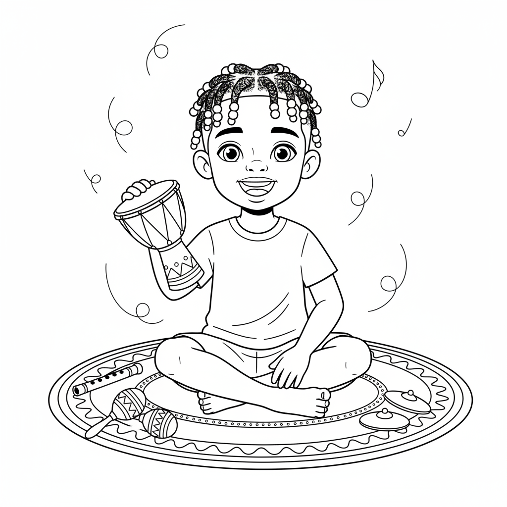 30 Black Girl Moments Coloring Pages PDF Bundle Printable Activity Sheets Download