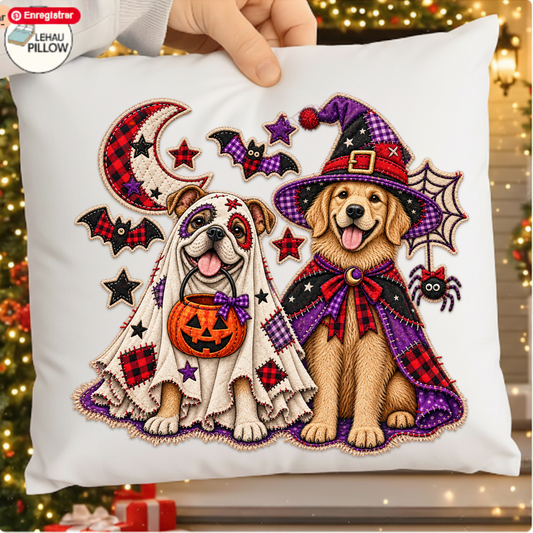 Halloween Dogs Ghost Witch PNG SVG Design T Shirt Spooky Dog Graphic
