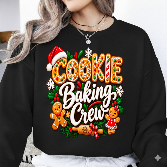 Cookie Baking Crew Cooking Gingerbread Christmas PNG SVG, Xmas Graphic