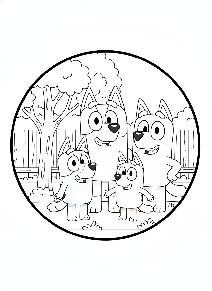 50 Dog Family Coloring Pages PNG PDF Printable Kids Activity Sheets Download