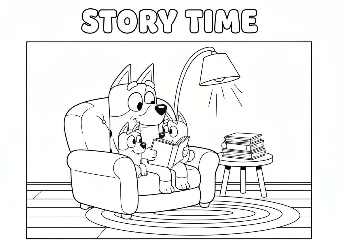 50 Dog Family Coloring Pages PNG PDF Printable Kids Activity Sheets Download