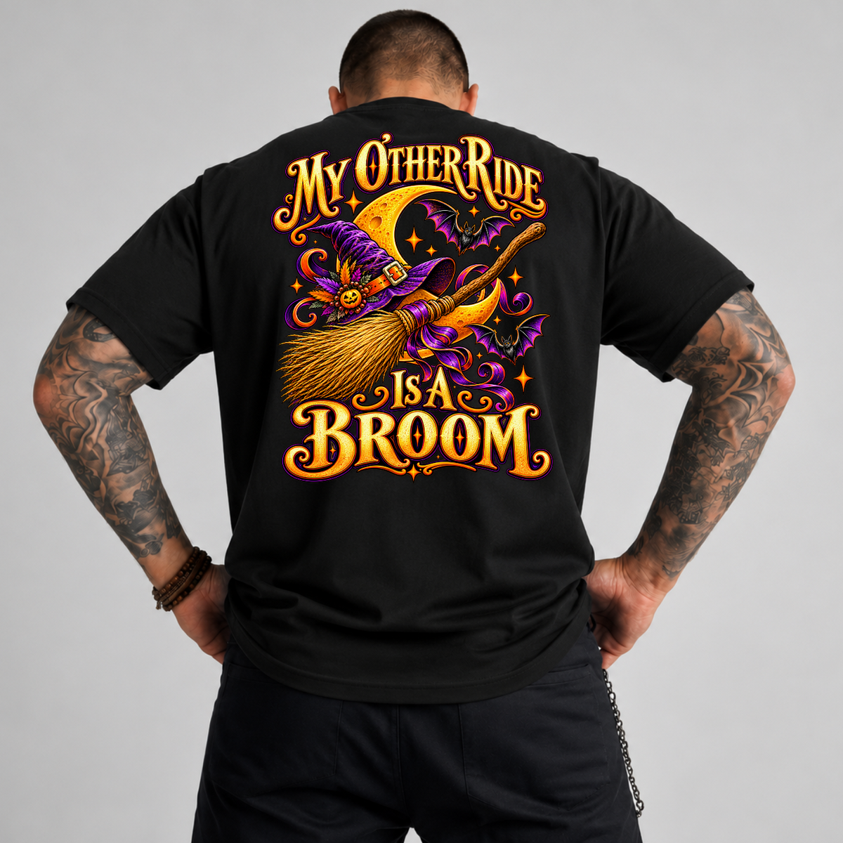 My Other Ride Is A Broom Halloween Witch PNG SVG, Spooky Graphic