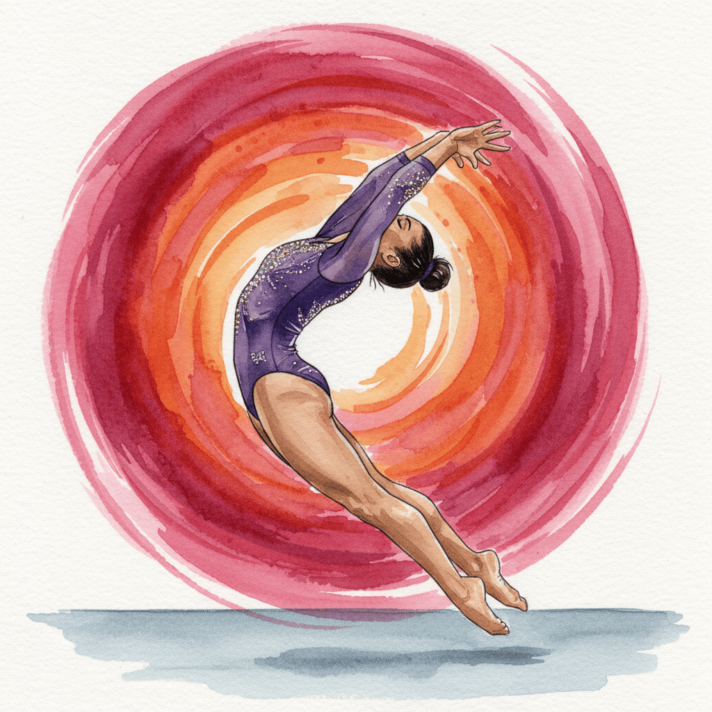 54 Gymnastics Watercolor PNG Clip Art Bundle Black Girl Gymnast Clipart Download