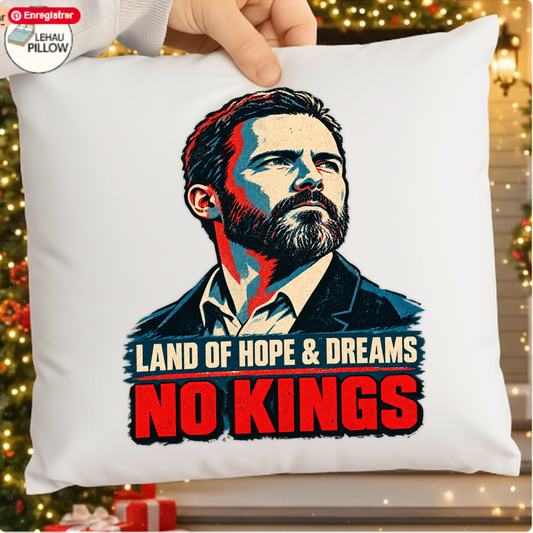 Land Of Hope And Dreams No Kings Retro Portrait PNG SVG, Political Graphic