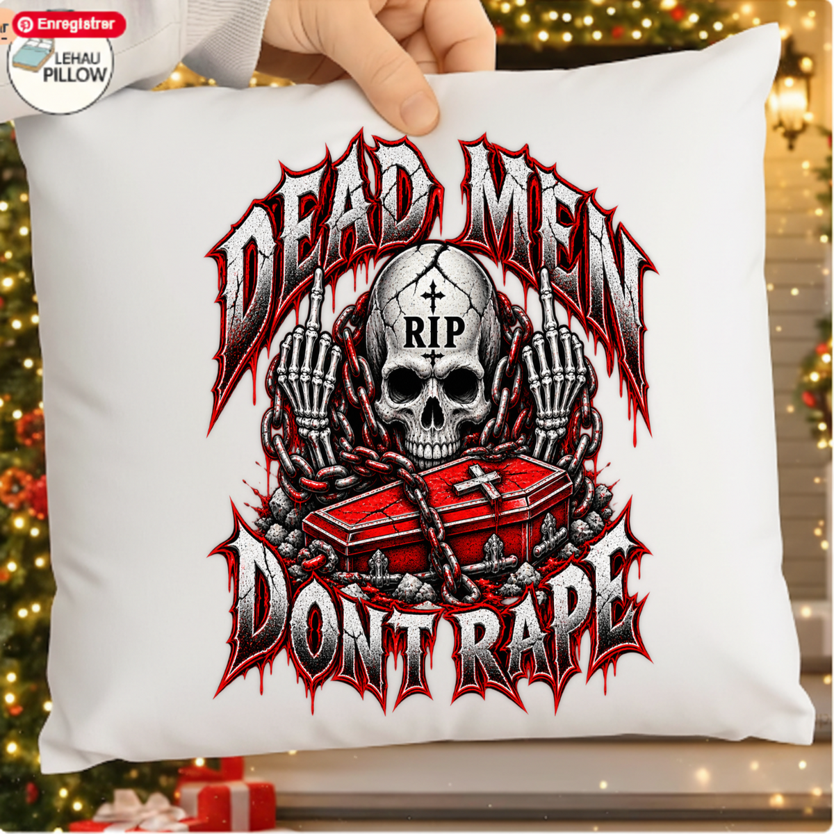 Dead Men Dont Rape Skull Coffin Feminist Horror PNG SVG, Dark Graphic