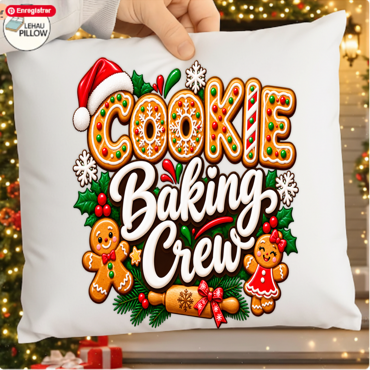 Cookie Baking Crew Cooking Gingerbread Christmas PNG SVG, Xmas Graphic