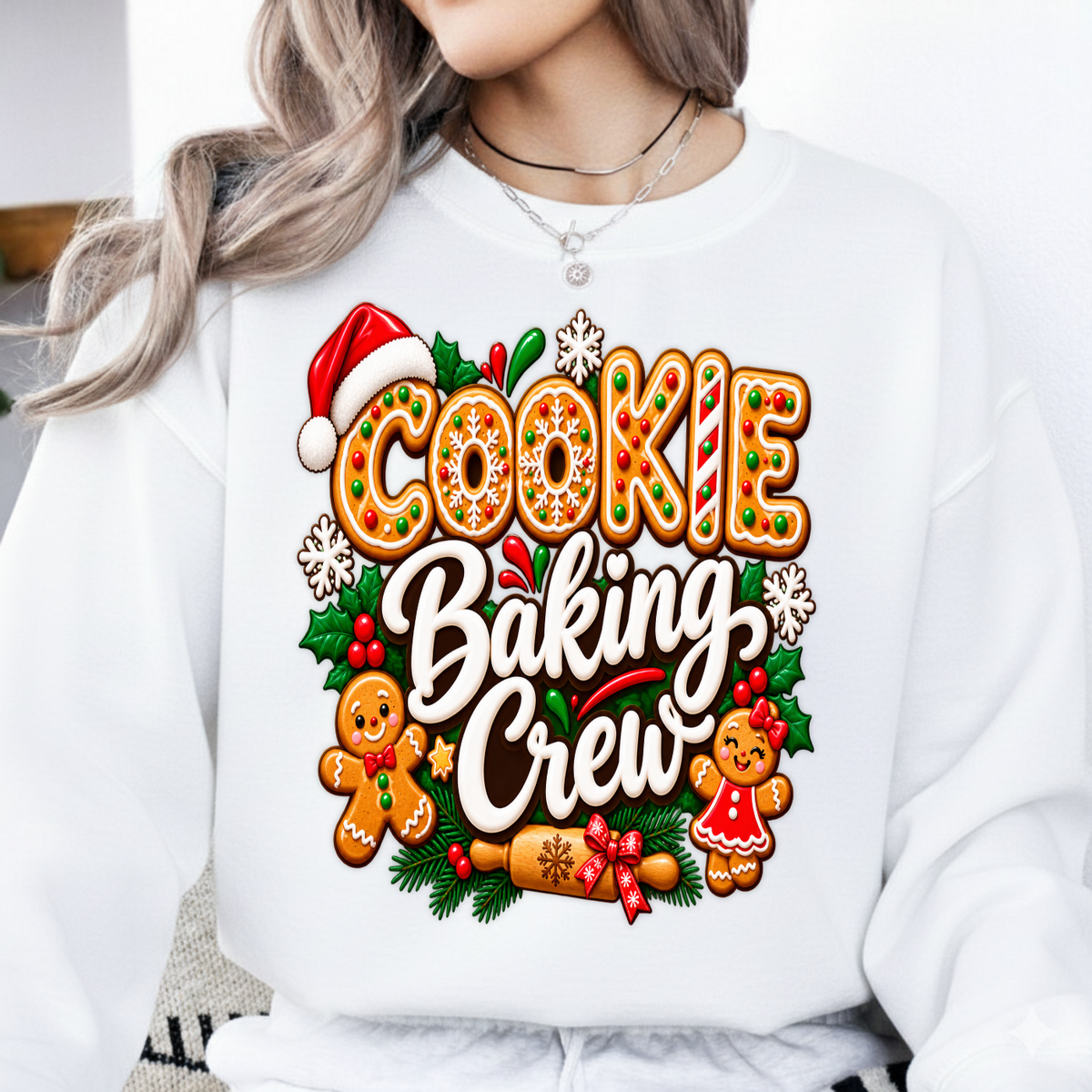Cookie Baking Crew Cooking Gingerbread Christmas PNG SVG, Xmas Graphic