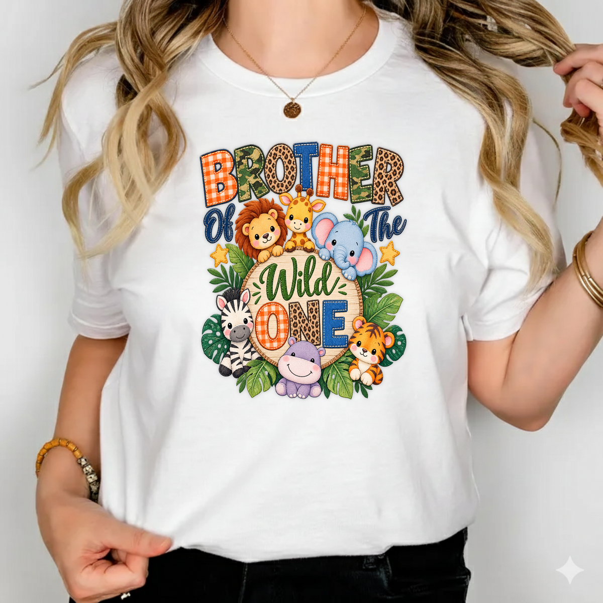 Brother Of The Wild One PNG SVG Design T Shirt Safari Birthday Graphic