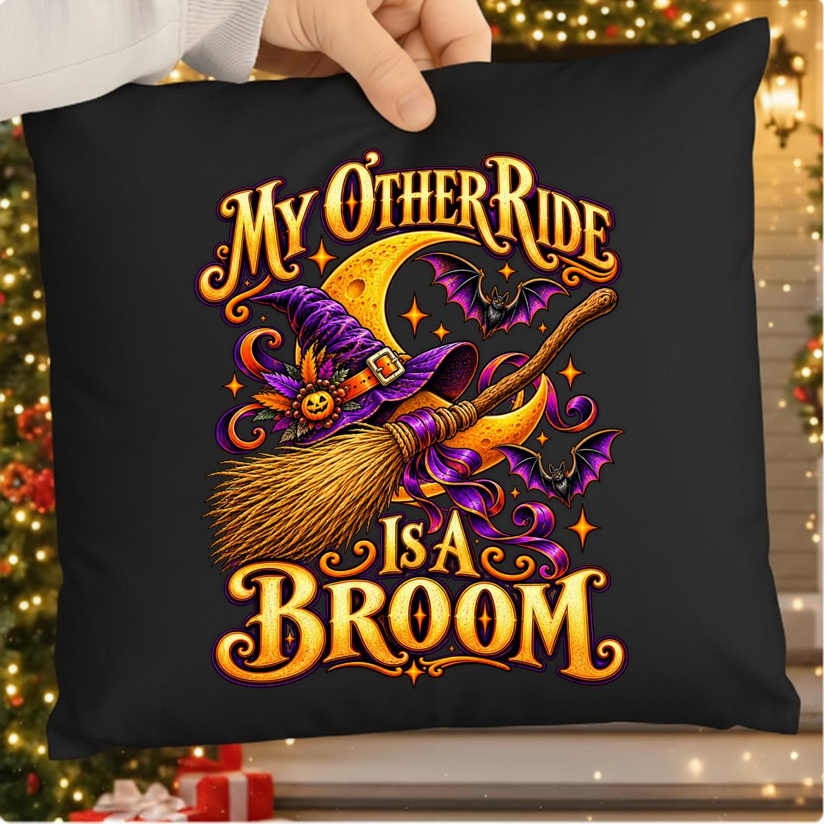 My Other Ride Is A Broom Halloween Witch PNG SVG, Spooky Graphic
